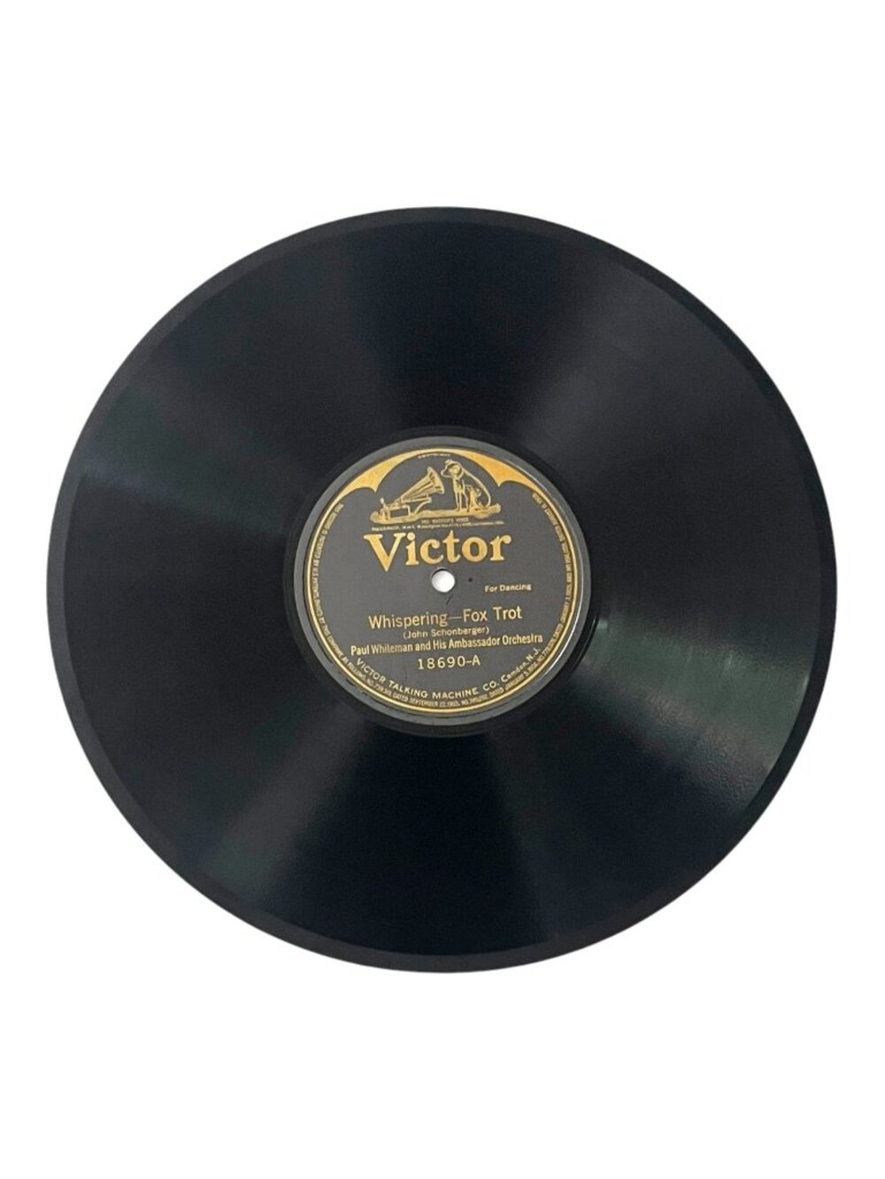 Paul Whiteman - Whispering / The Japanese Sandman - Victor Record 18690 10"